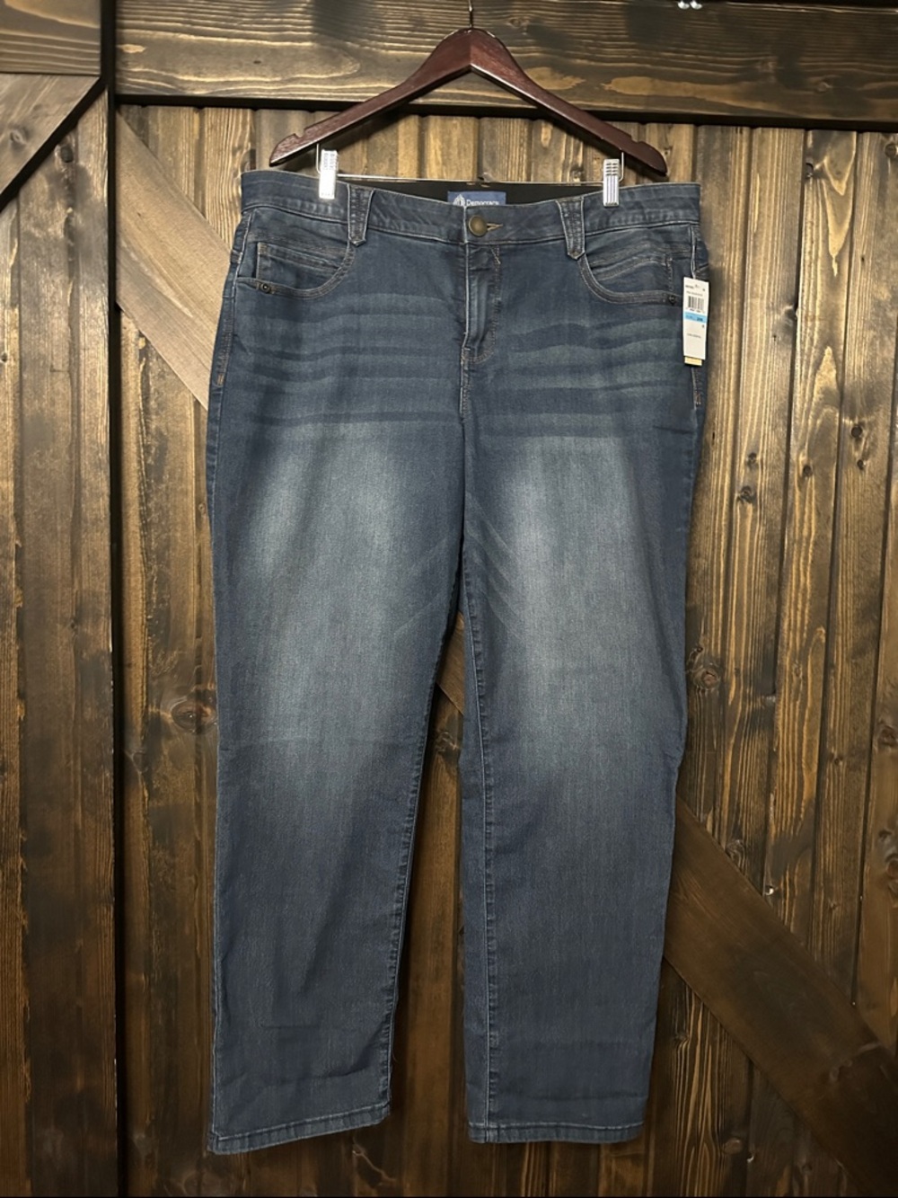 Democracy Straight Leg Jeans in Dark Indigo Wash